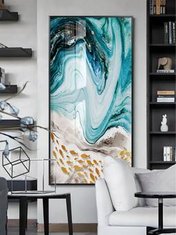The Handmade Flair - Golden Fishes Framed Wall Art