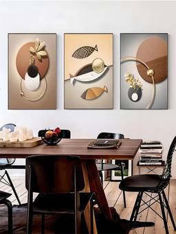 The Handmade Flair - Botanical Framed Wall Art (Pack of 3)
