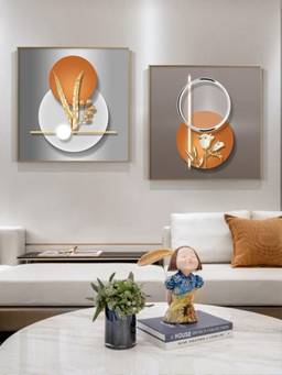 The Handmade Flair - Nordic Bohemian Framed Wall Art (Pack of 2)