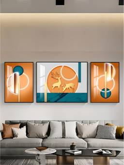 The Handmade Flair - Landscape Framed Wall Art (Pack of 3)