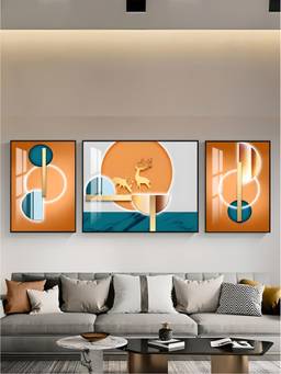 The Handmade Flair - Landscape Framed Wall Art (Pack of 3)