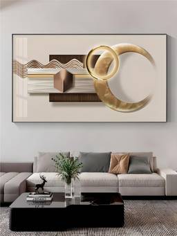 The Handmade Flair - Brown Golden Framed Wall Art