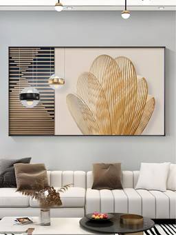 The Handmade Flair - Brown Golden Framed Wall Art