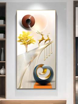 The Handmade Flair - Landscape Geometric Framed Wall Art