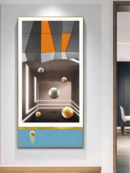 The Handmade Flair - Landscape Geometric Framed Wall Art (Pack of 2)