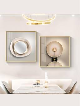 The Handmade Flair - Light Luxury Framed Wall Art (Pack of 2)