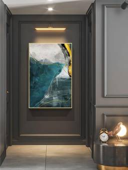 The Handmade Flair - Golden Horizons Framed Wall Art