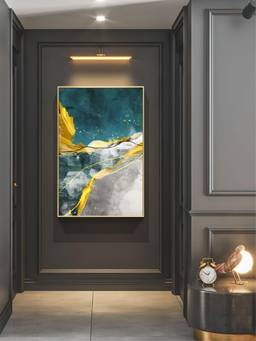 The Handmade Flair - Golden Horizons Framed Wall Art