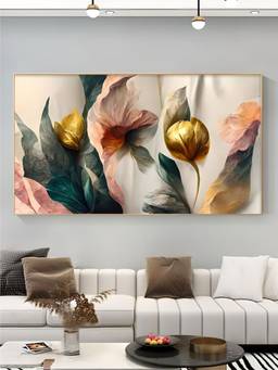 The Handmade Flair - Floral Ink Art Framed Wall Art