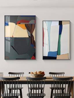 The Handmade Flair - Geometric Framed Wall Art (Pack of 2)