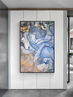 The Handmade Flair - Marble Effect Framed Wall Art