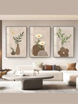 The Handmade Flair - Floral Framed Wall Art (Pack of 3)