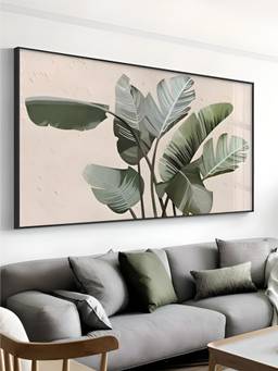 The Handmade Flair - Tropical Green Framed Wall Art