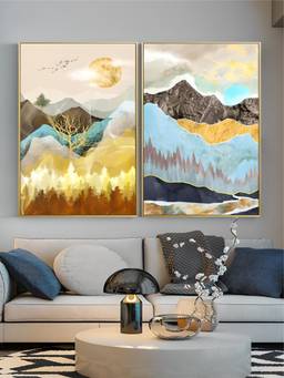 The Handmade Flair - Landscape Framed Wall Art (Pack of 2)