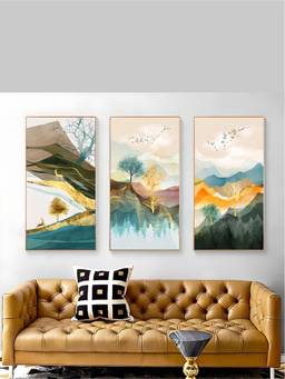 The Handmade Flair - Landscape Framed Wall Art (Pack of 3)