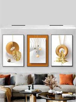 The Handmade Flair - Aesthetics Triptych Framed Wall Art (Pack of 3)