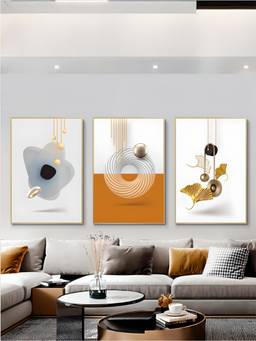 The Handmade Flair - Aesthetics Triptych Framed Wall Art (Pack of 3)