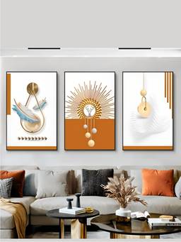 The Handmade Flair - Aesthetics Triptych Framed Wall Art (Pack of 3)