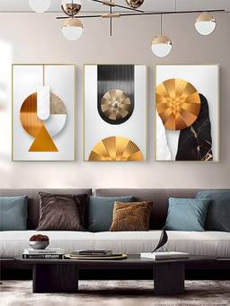 The Handmade Flair - Minimalist Framed Wall Art (Pack of 3)