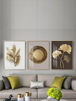 The Handmade Flair - Botanical Framed Wall Art (Pack of 3)