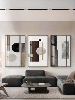 The Handmade Flair - Aesthetics Urban Framed Wall Art (Pack of 3)