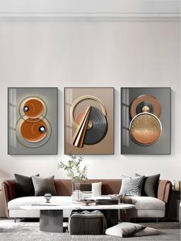 The Handmade Flair - Aesthetics Cosmic Framed Wall Art (Pack of 3)