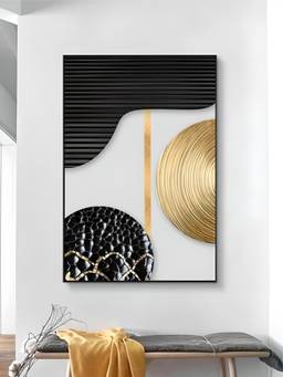 The Handmade Flair - Aesthetics Golden Framed Wall Art