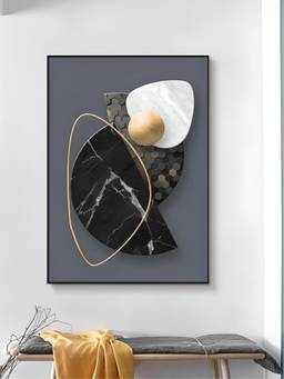 The Handmade Flair - Aesthetics Golden Framed Wall Art