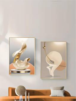 The Handmade Flair - Aesthetics Still Framed Wall Art (Pack of 2)