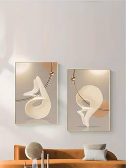 The Handmade Flair - Aesthetics Still Framed Wall Art (Pack of 2)