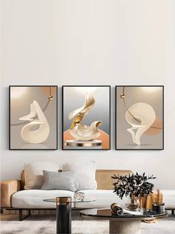 The Handmade Flair - Aesthetics Still Framed Wall Art (Pack of 3)