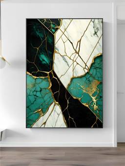 The Handmade Flair - Flowing Geometry Framed Wall Art