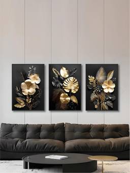 The Handmade Flair - Botanical Framed Wall Art (Pack of 3)