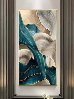 The Handmade Flair - Flowing Ribbon Framed Wall Art