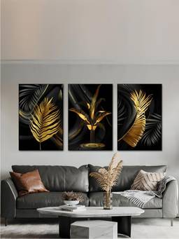 The Handmade Flair - Botanical Framed Wall Art (Pack of 3)