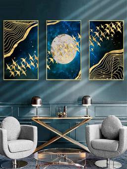 The Handmade Flair - Landscape Framed Wall Art (Pack of 3)