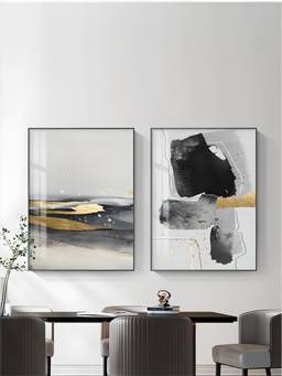 The Handmade Flair - Minimalist Framed Wall Art (Pack of 2)