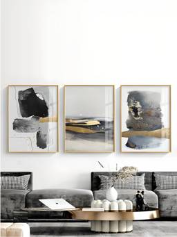 The Handmade Flair - Minimalist Framed Wall Art (Pack of 3)
