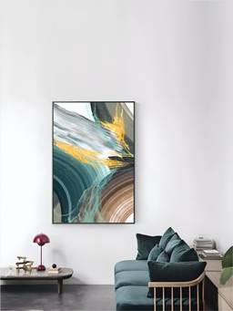 The Handmade Flair - Green Brown Framed Wall Art