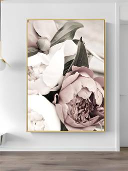 The Handmade Flair - Botanical Floral Ink Art Framed Wall Art