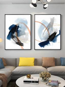 The Handmade Flair - Broad Stroke Framed Wall Art (Pack of 2)