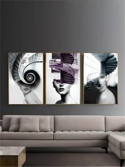 The Handmade Flair - Fashion Architectural Framed Wall Art (Pack of 3)