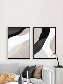 The Handmade Flair - Minimalist Framed Wall Art (Pack of 2)