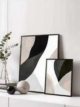 The Handmade Flair - Minimalist Framed Wall Art (Pack of 2)