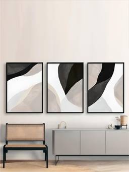 The Handmade Flair - Minimalist Framed Wall Art (Pack of 3)