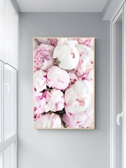 The Handmade Flair - Floral Ink Art Minimalist Framed Wall Art