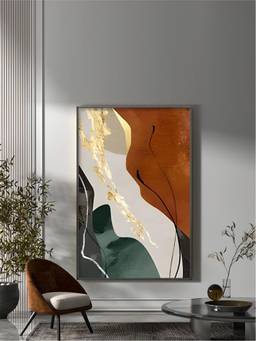The Handmade Flair - Earthy Colors Framed Wall Art