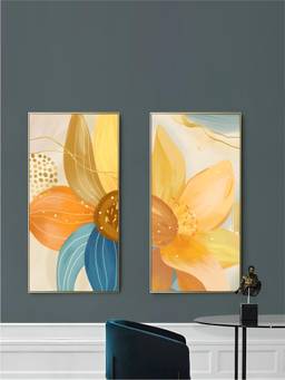 The Handmade Flair - Floral Framed Wall Art (Pack of 2)