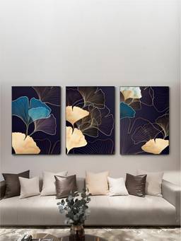 The Handmade Flair - Botanical Floral Framed Wall Art (Pack of 3)