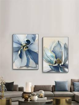 The Handmade Flair - Botanical Floral Framed Wall Art (Pack of 2)